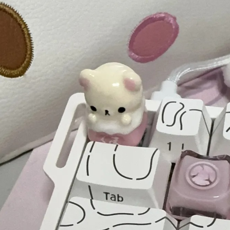 Desk Setup Keyboard - Klawisze Kawaii Rilakkuma, Rilakkuma, Artystyczne Klawisze