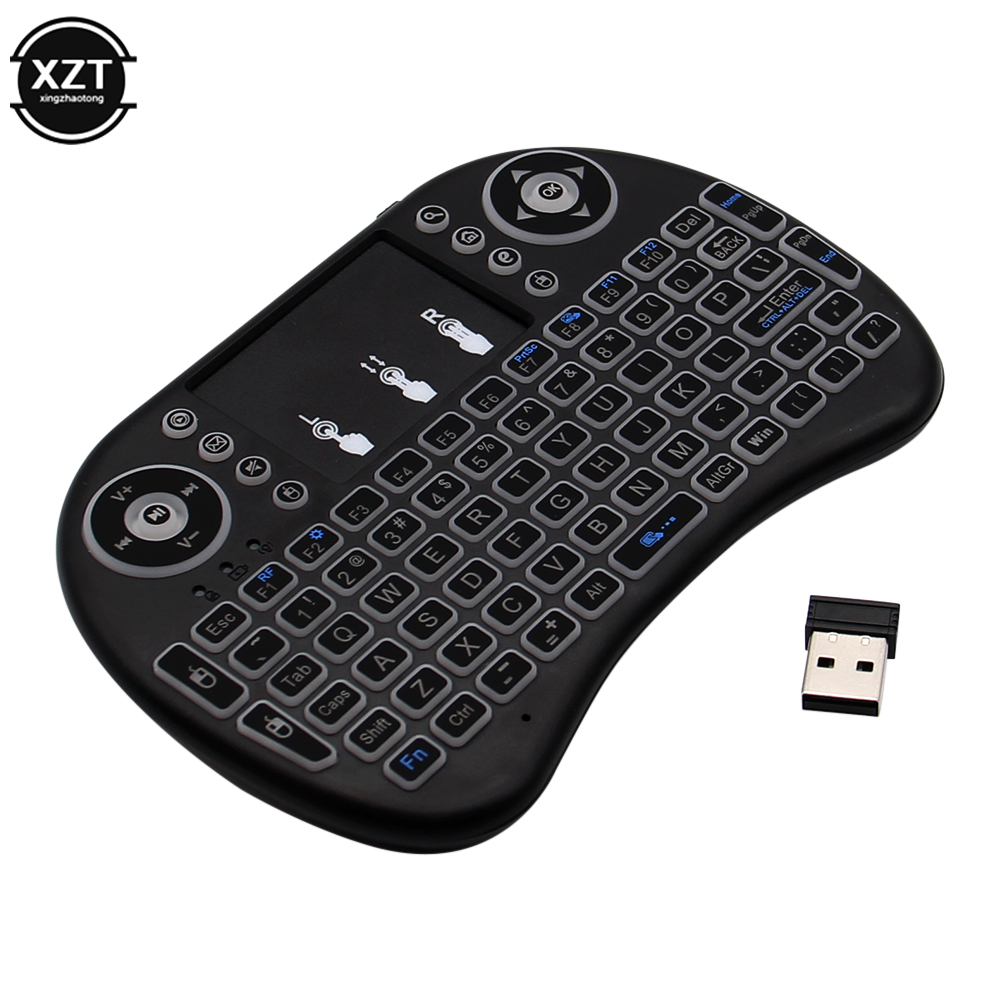Desk Setup Keyboard - Podświetlany angielski rosyjski francuski hiszpański portugalski
