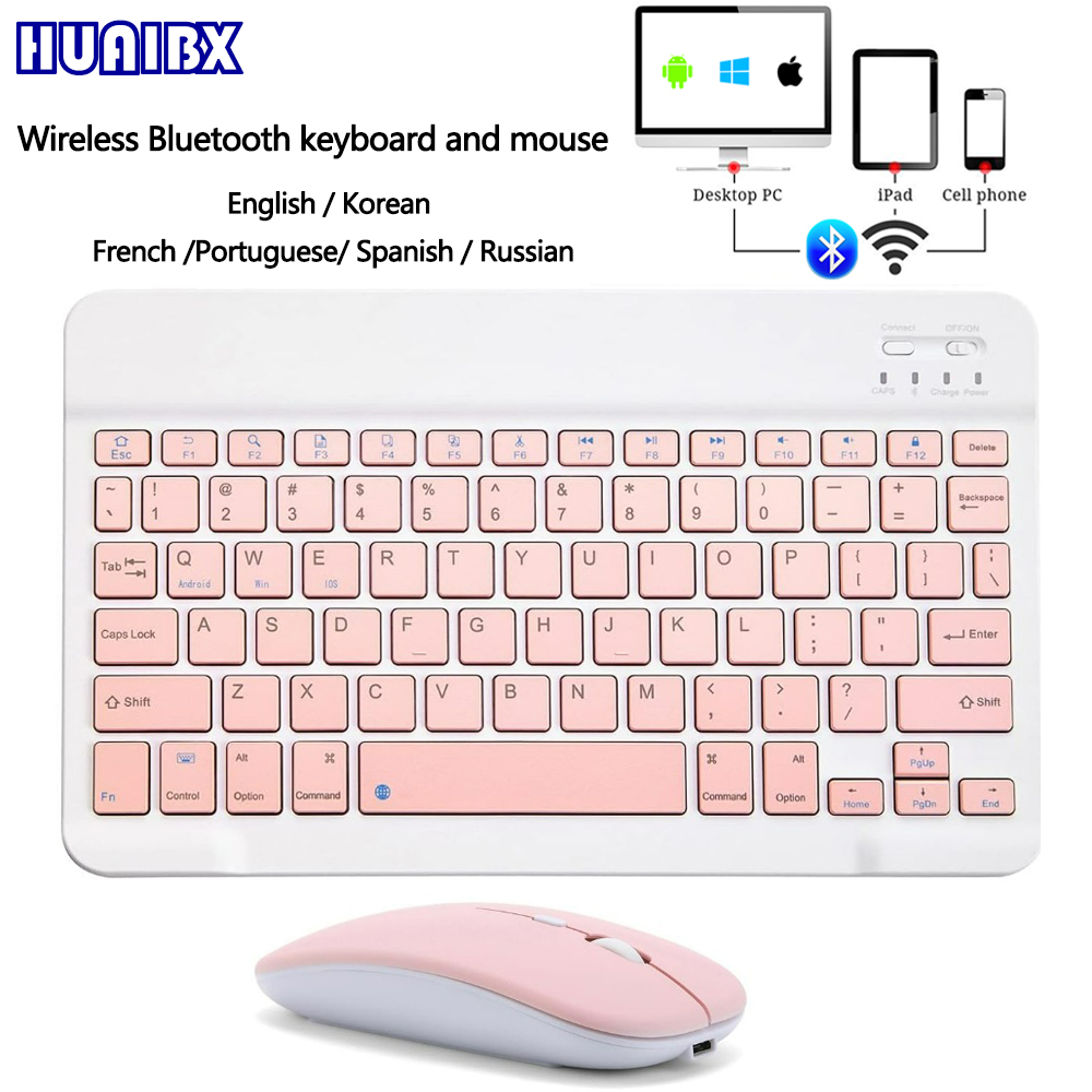 Desk Setup Keyboard - 10-calowa bezprzewodowa mini klawiatura Bluetooth do