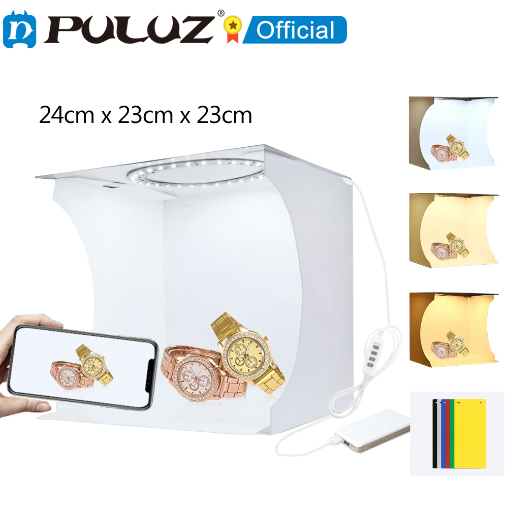 Desk Setup Background - PULUZ 23cm Photo minilampka Box z