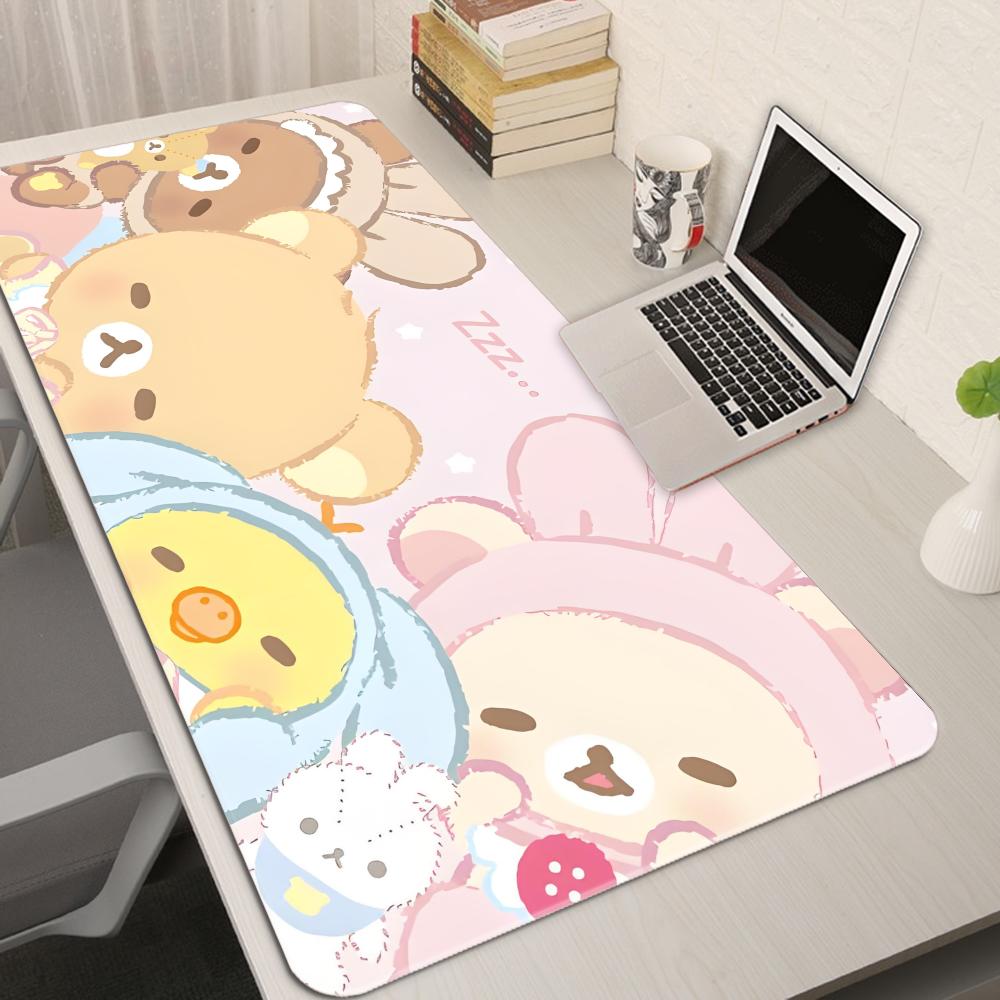 Desk Setup Pink - Podkładka pod mysz XXL Cartoon Pink