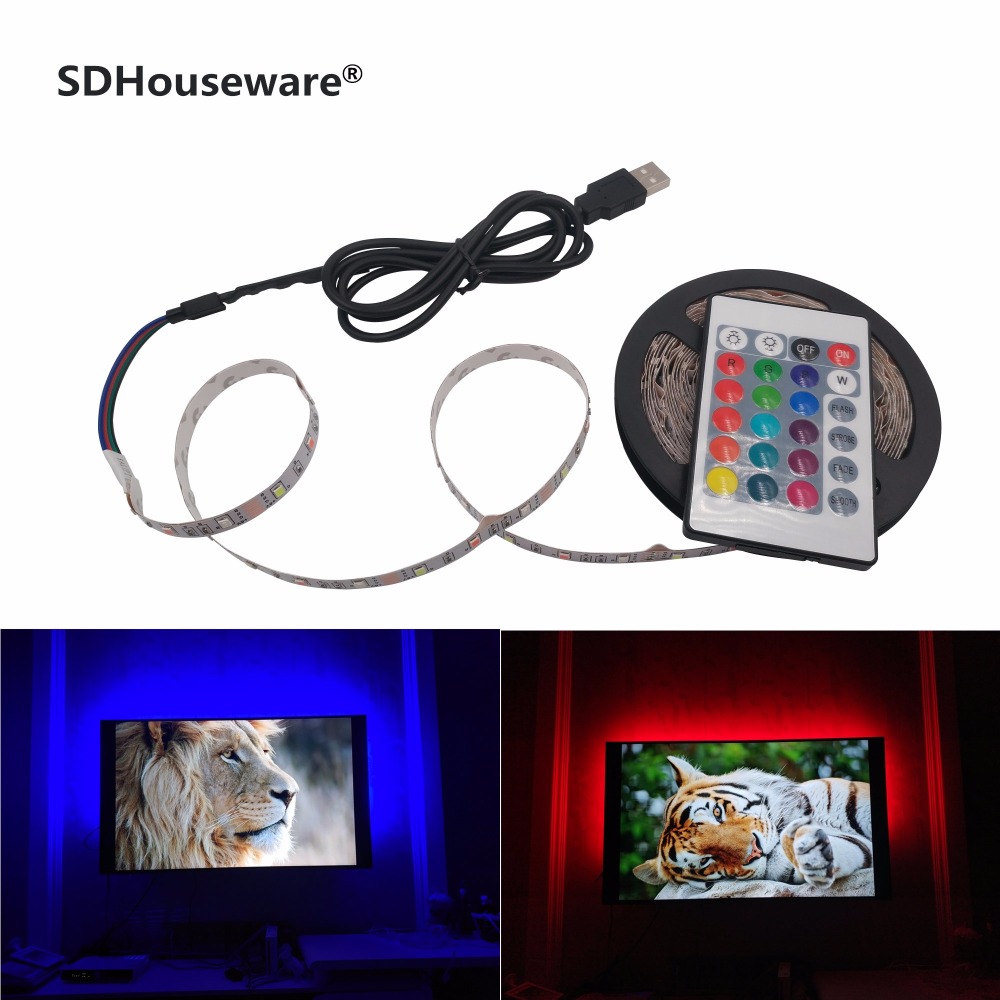 Desk Setup Background - Taśma LED USB 2835SMD DC5V Elastyczna
