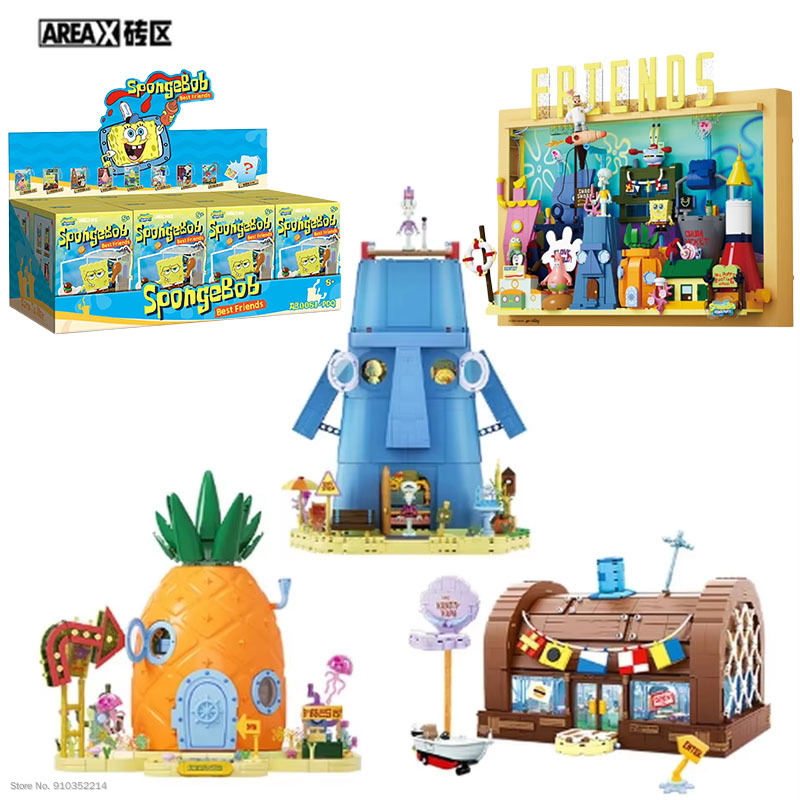 Desk Setup Kawaii - Areax Spongebob Bikini Bottom Building Block