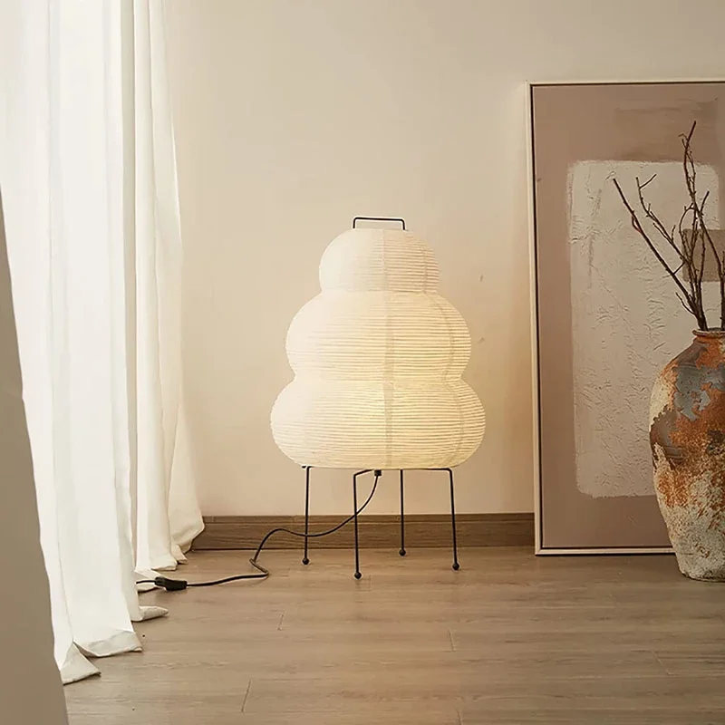Desk Setup Japan - Japońska lampa stołowa z białego papieru