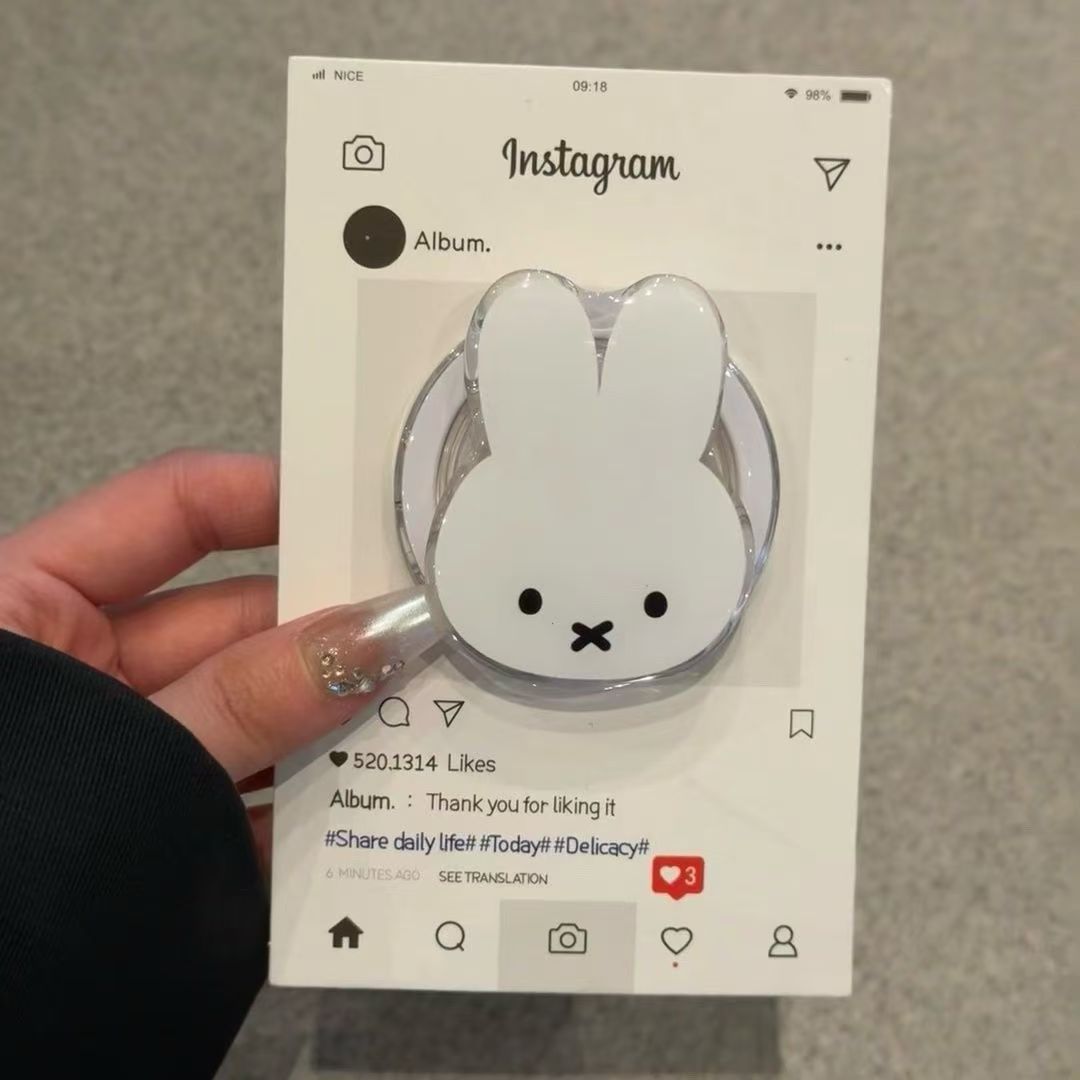 Desk Setup Kawaii - Uroczy królik Mify – magnetyczny stojak