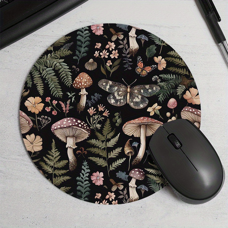 Desk Setup Keyboard - Okrągła podkładka pod mysz z motywem