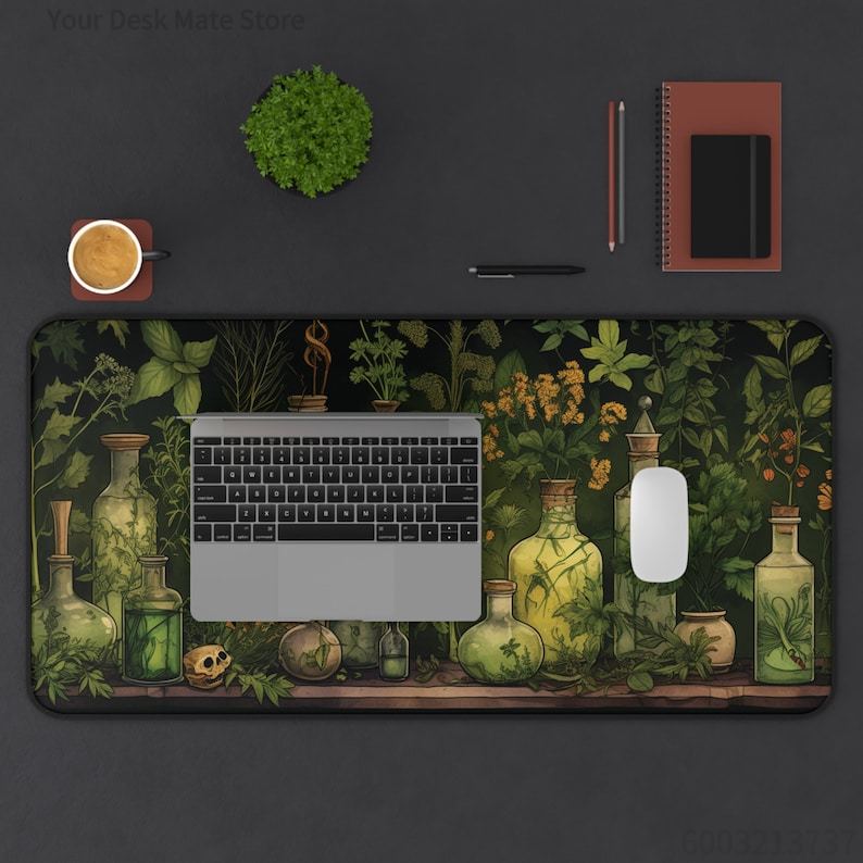 Wiedźmińskie Botaniczne Ziołow – Desk Setup With Plants recenzja i cena