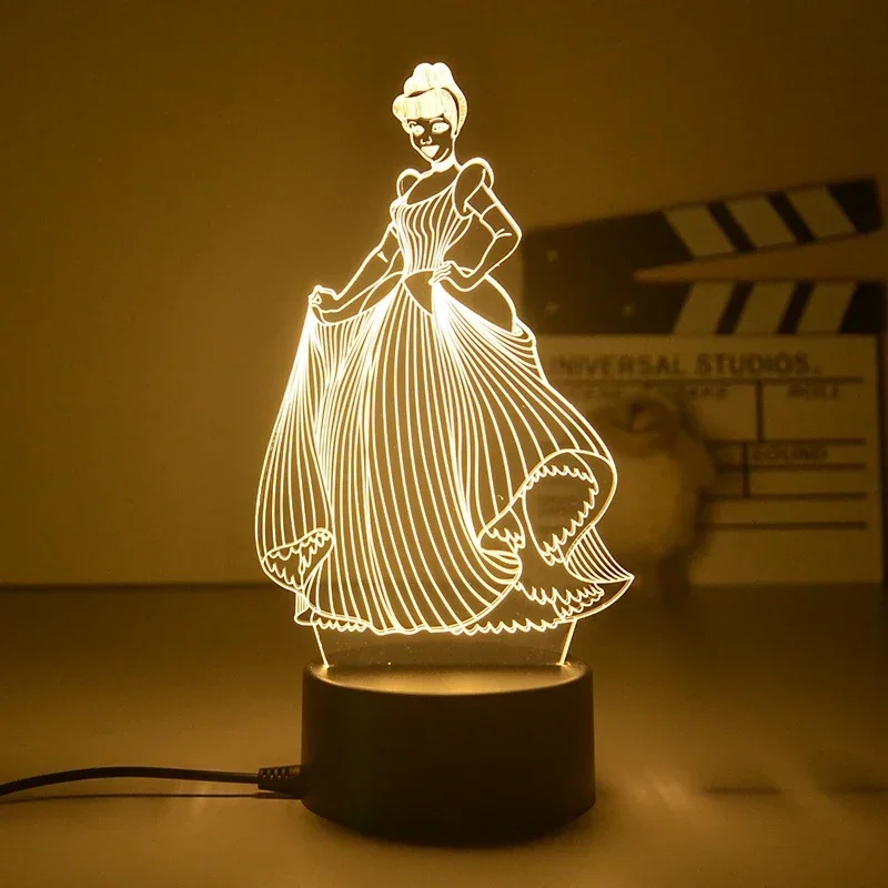 Lampa LED 3D Księżniczki Disne – Desk Setup Lamp recenzja i cena