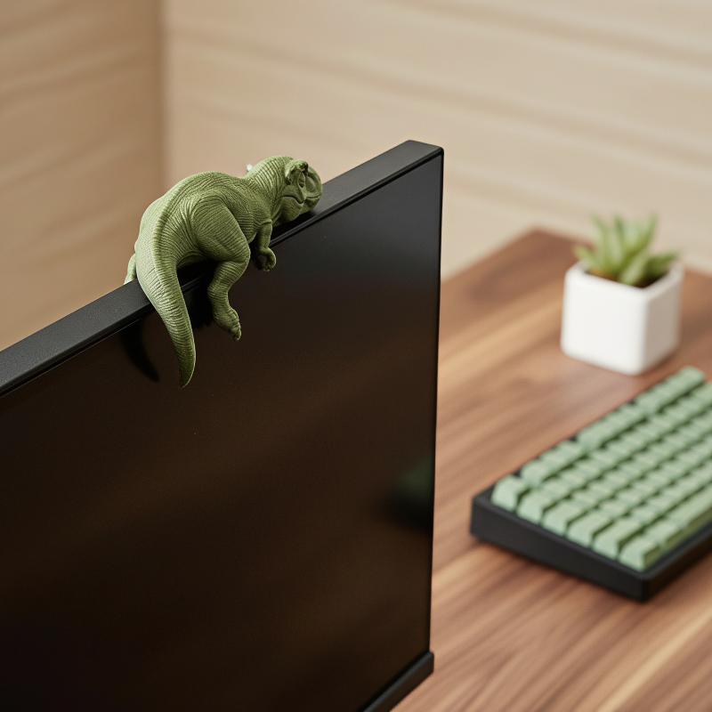 Śpiący Tyranozaur Rex Monitor  – Desk Setup Gift Ideas recenzja i cena