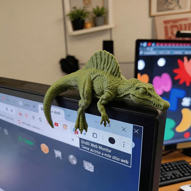 Śpiący Tyranozaur Rex Monitor  – Desk Setup Gift Ideas recenzja i cena
