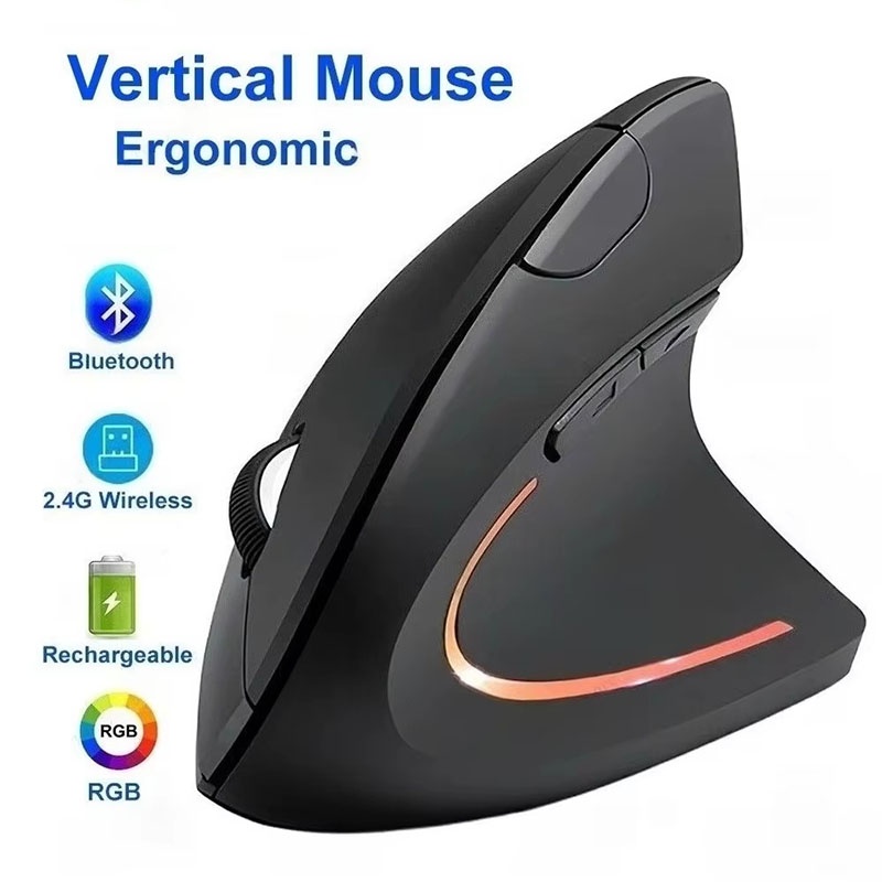 Ergonomiczna pionowa mysz 2.4G – Desk Setup Study recenzja i cena
