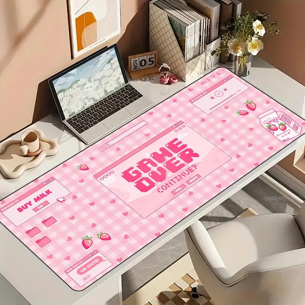 Podkładka pod mysz VIKAMA Pink – Desk Setup Pink recenzja i cena