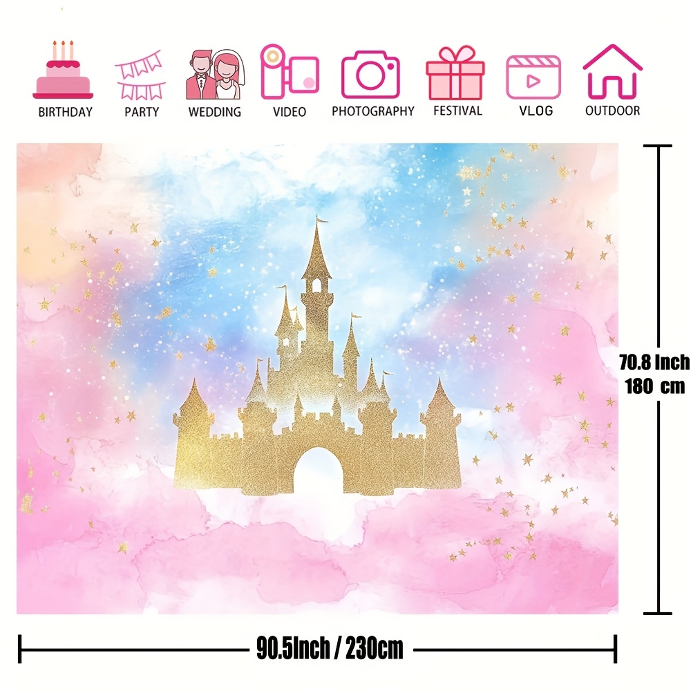 1 Princess Castle Akwarelowe p – Desk Setup Background recenzja i cena