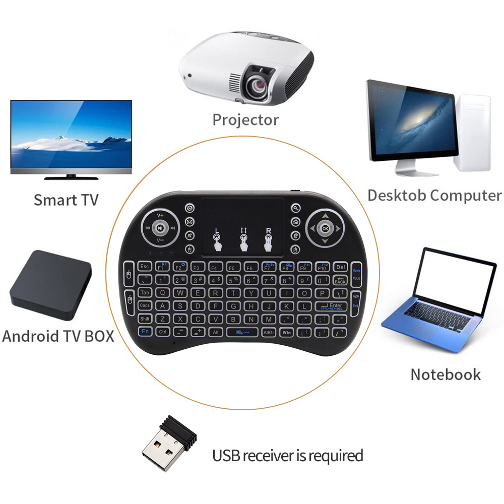 Podświetlany angielski rosyjsk – Desk Setup Keyboard recenzja i cena