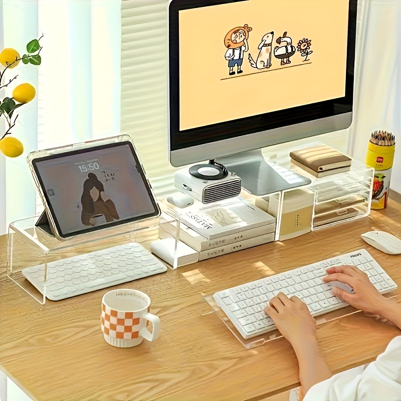 Akrylowy stojak na klawiaturę, – Desk Setup Design recenzja i cena