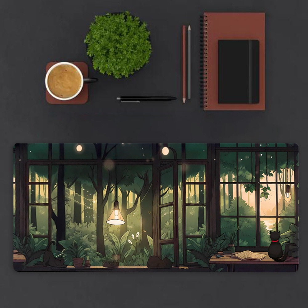 Urocza podkładka na biurko Lof – Desk Setup With Plants recenzja i cena