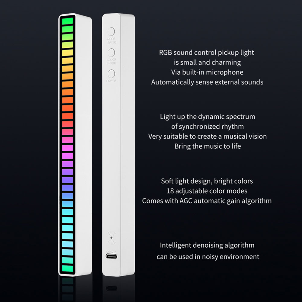16-LEDS RGB LED Light Bar App  – Desk Setup Background recenzja i cena