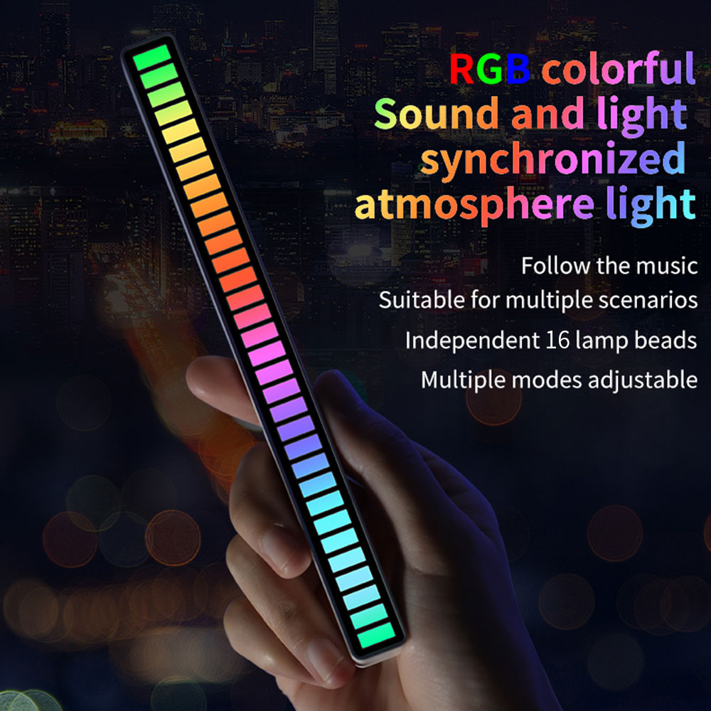 16-LEDS RGB LED Light Bar App  – Desk Setup Background recenzja i cena